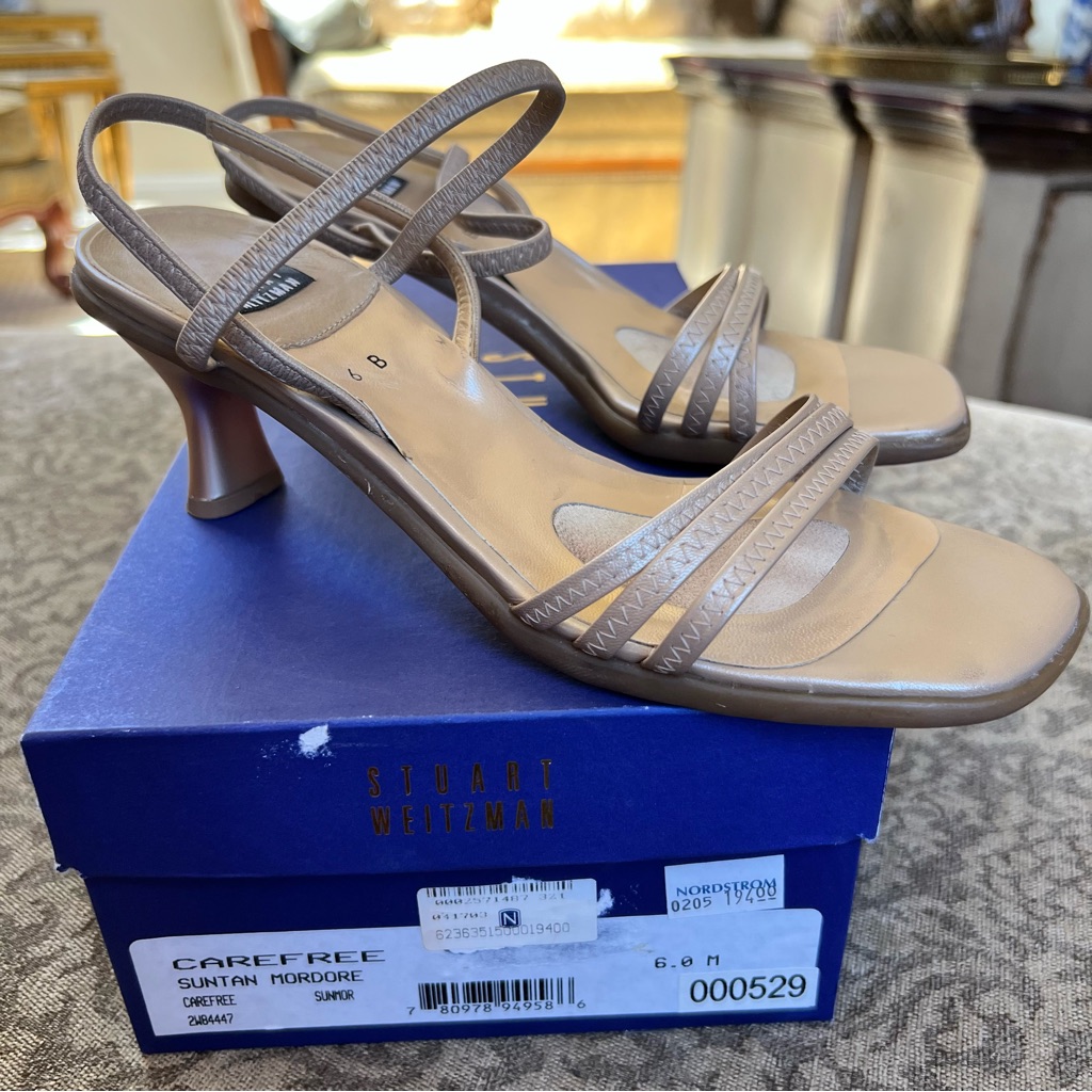 Vintage Stuart Weitzman Carefree Suntan Mordore Shoes Size 6 Origin: $194